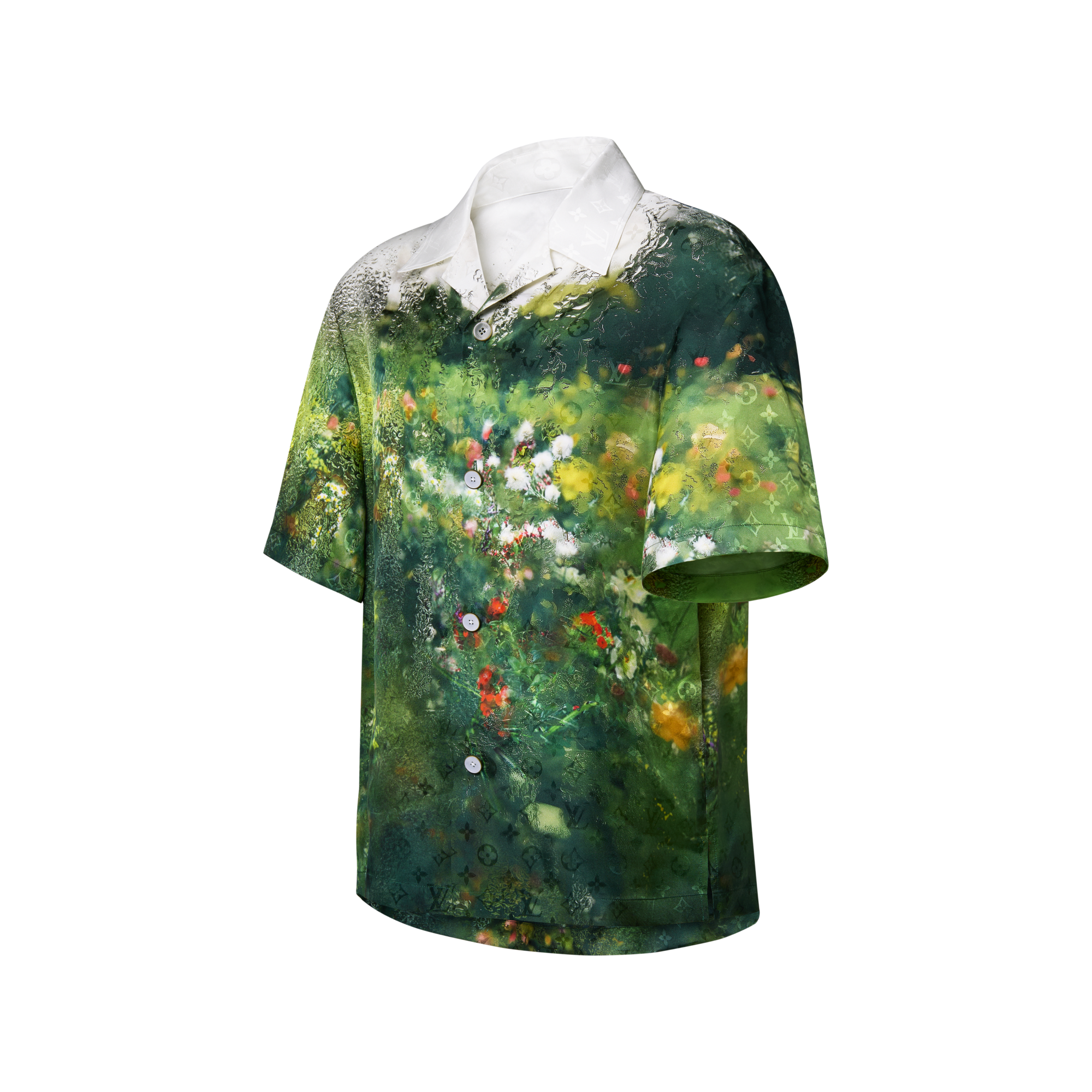 Monogram Silk Short-Sleeved Shirt - Men - Ready-to-Wear | LOUIS